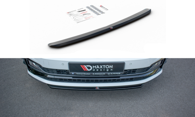 Voorspoiler VW Polo GTI Mk6 Glans Zwart