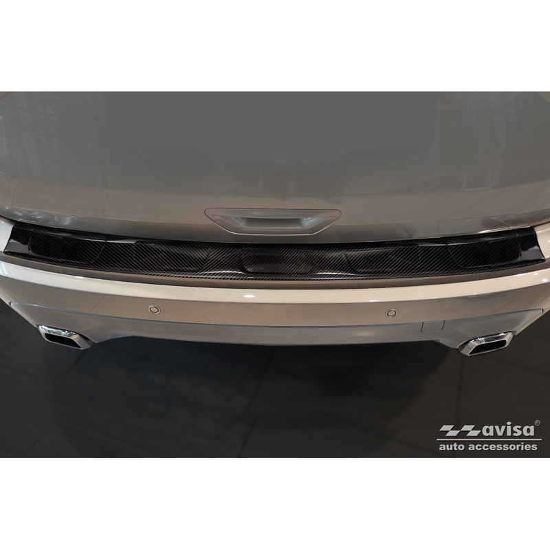 Protection de seuil arrière carboné 3D sur mesure pour Ford Edge II Facelift 2018- incl. ST-Line & Vignale 'Ribs'
