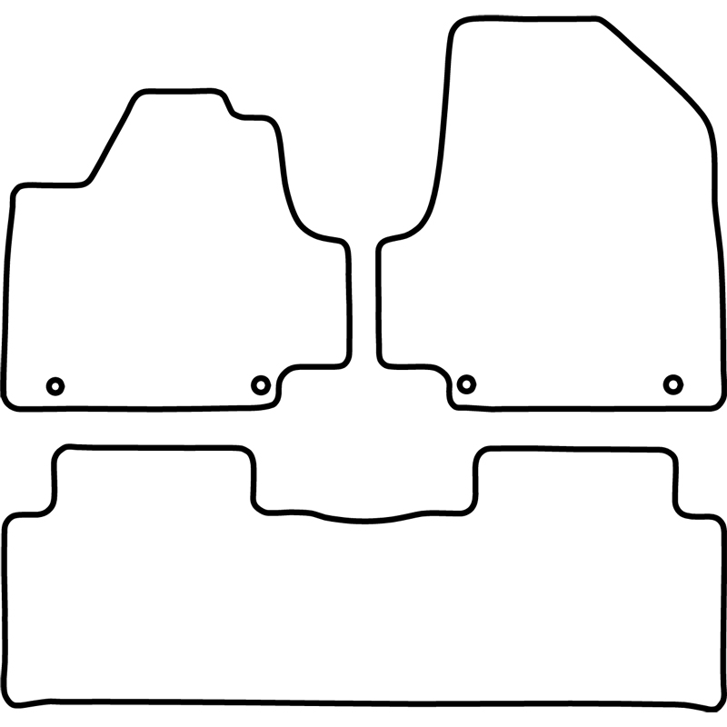 Set de tapis de sol en velours sur mesure pour Hyundai Ioniq 5 (NE) 2020- (console centrale fixe)