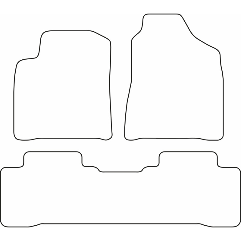 Set de tapis de sol sur mesure pour Ssang Yong Korando 2010-2019