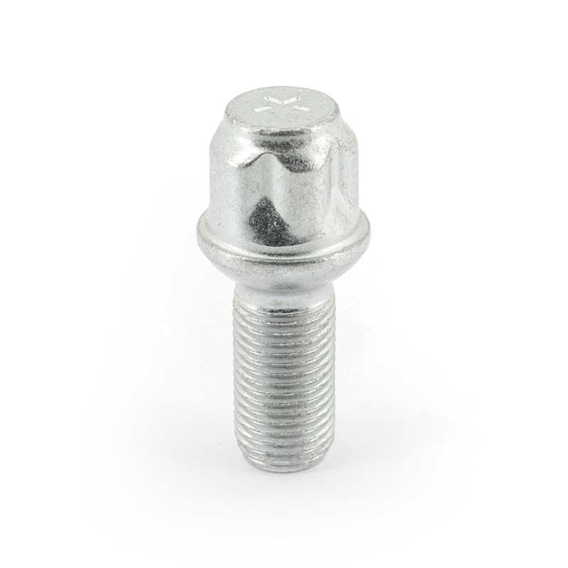 Jeu de antivol de roue H&R R13 M14x1.50x27mm sphérique - 4 boulons antivol de roues avec adaptateur