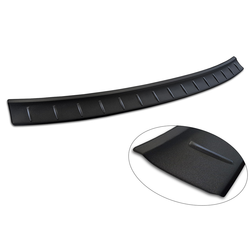 Protection de seuil arrière inox noir mat sur mesure pour Polestar 2 2019-2023 & Facelift 2023- 'Ribs'