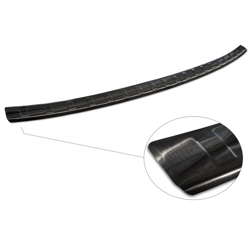 Protection de seuil arrière inox noir sur mesure pour Mitsubishi Eclipse Cross PHEV Facelift 2021-