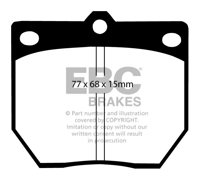 EBC Brakes NISSAN Bluebird 1.8 (810) 76-80 Remblokken voorzijde