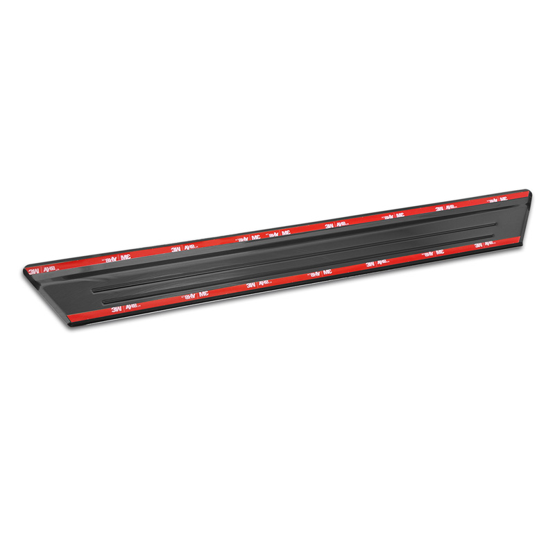 Seuils de portes inoxydable noir sur mesure pour Mazda CX-60 (KH) 2022- - 'Lines' - 4-pièces