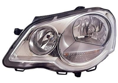 koplamp, H7+H1, elektr verstelb, incl stelmotortje, links VW Pol