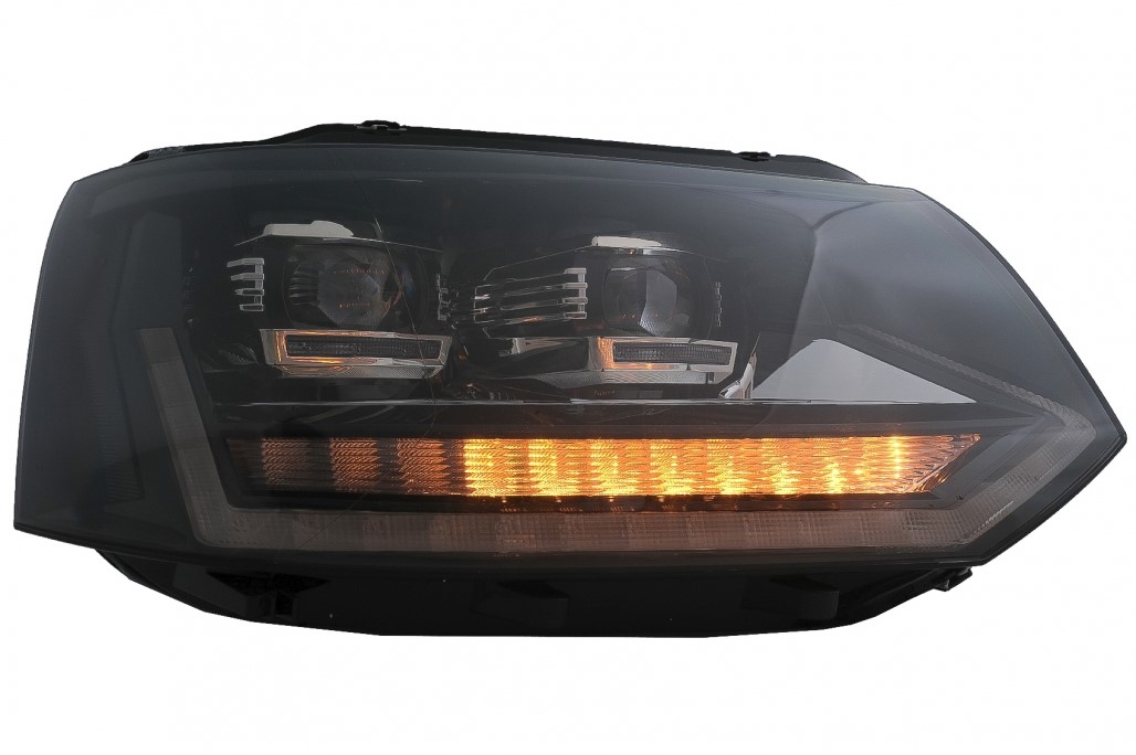 Headlights fits VW T5 09-.. Devil Eyes Dlite LED black