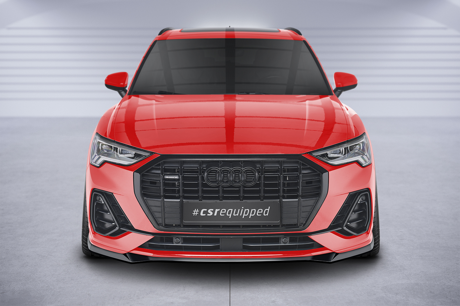 Voorspoiler Audi Q3 S-Line F3 CSR Glans Zwart