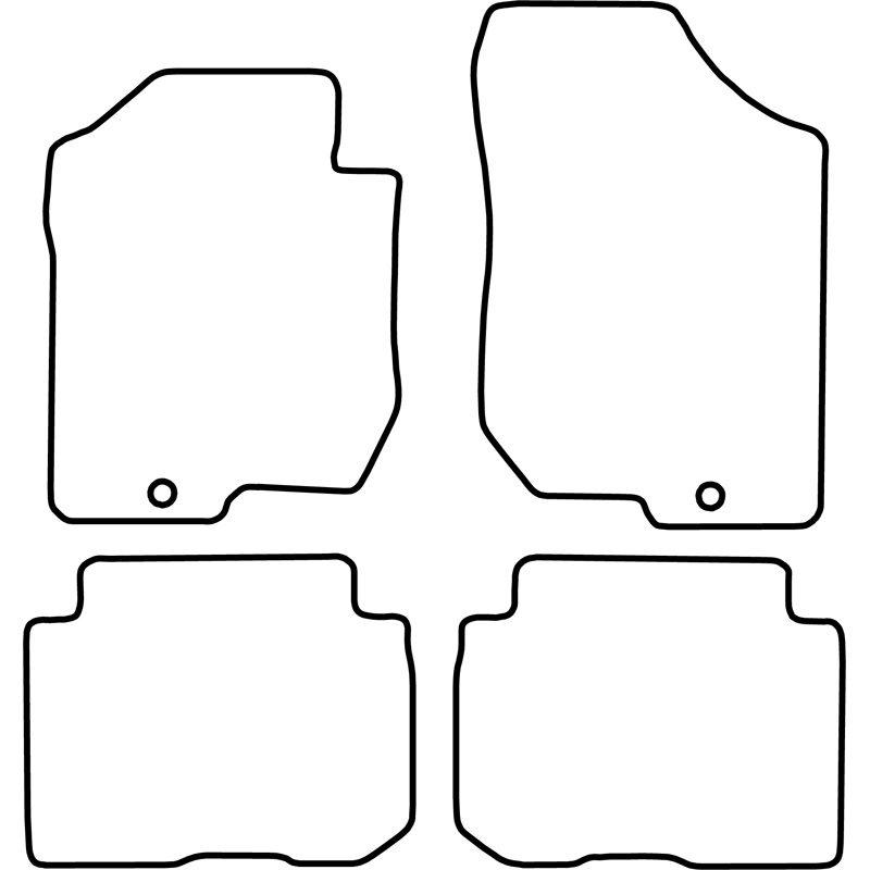 Set de tapis de sol sur mesure pour Kia Carens 2006-2011 (5 Personnes)