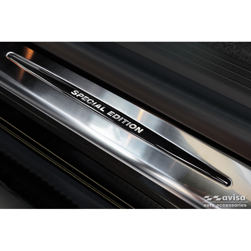 Seuils de portes inoxydable sur mesure pour Renault Megane E-Tech 2022- - 'Special Edition' - 4-pièces