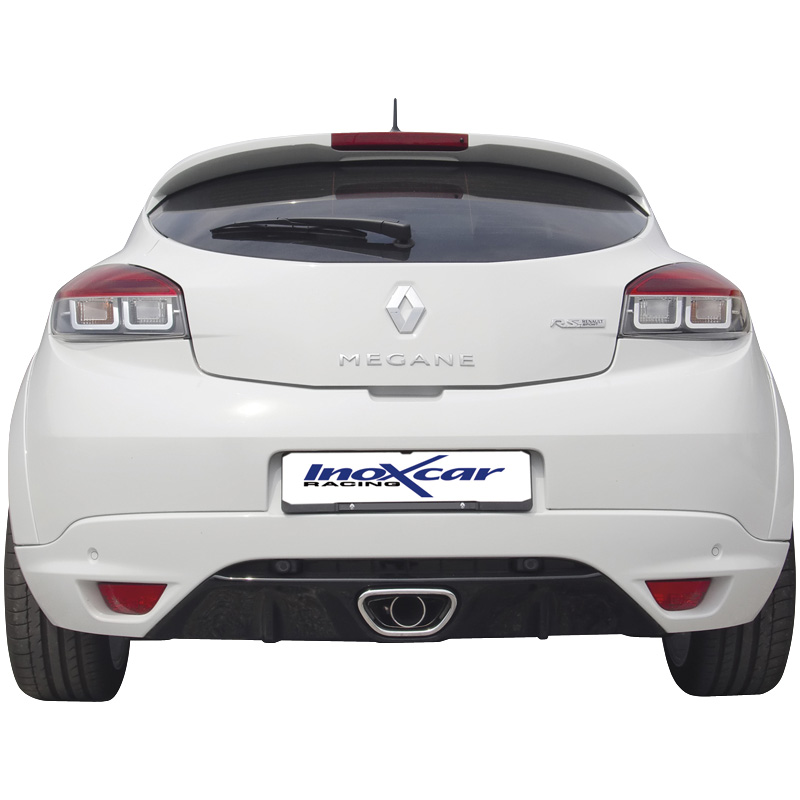 100% Inox Échappement Sport 'Central' sur mesure pour Renault Megane III RS 2.0T (250cv) 2010- (Ø70mm)