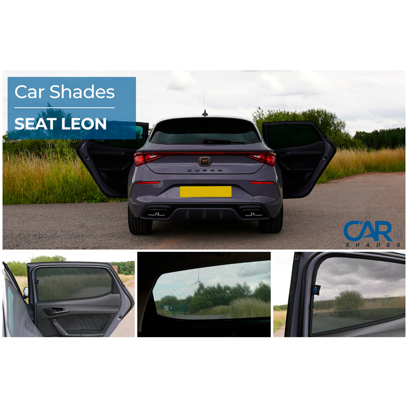 Set de Car Shades (portes arrières) sur mesure pour Seat Leon IV HB 5-portes 2020- (2-pièces)