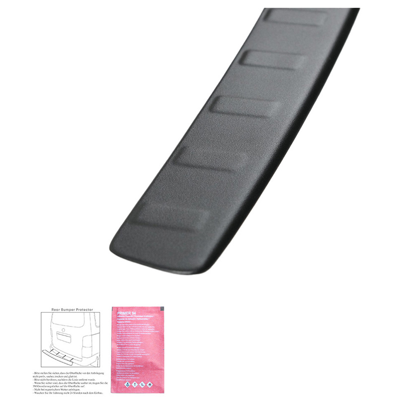 Protection de seuil arrière sur mesure pour Mercedes GLC X253 2015-2019 'Ribbed' - Noir mat