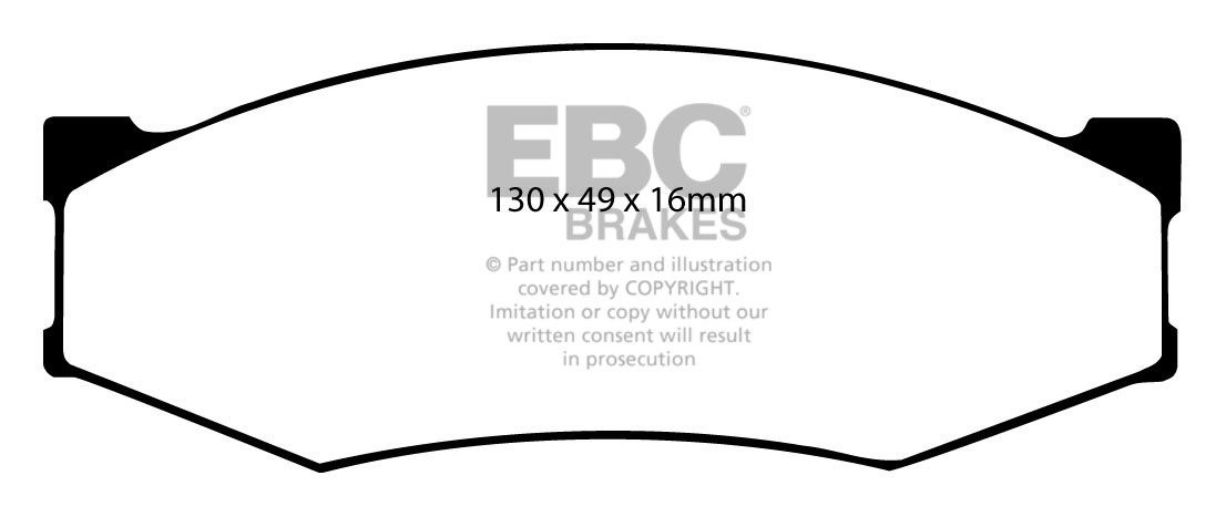 EBC Brakes NISSAN Bluebird 2.0 D (T12) 86-87 Remblokken voorzijd
