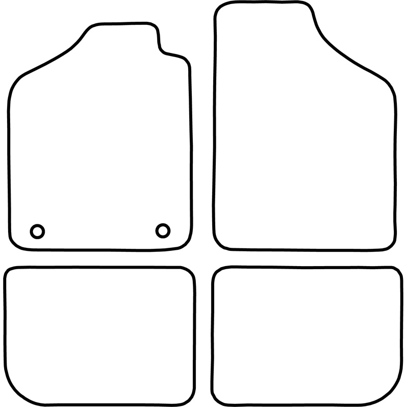 Set de tapis de sol sur mesure pour Fiat Uno 1983-1994