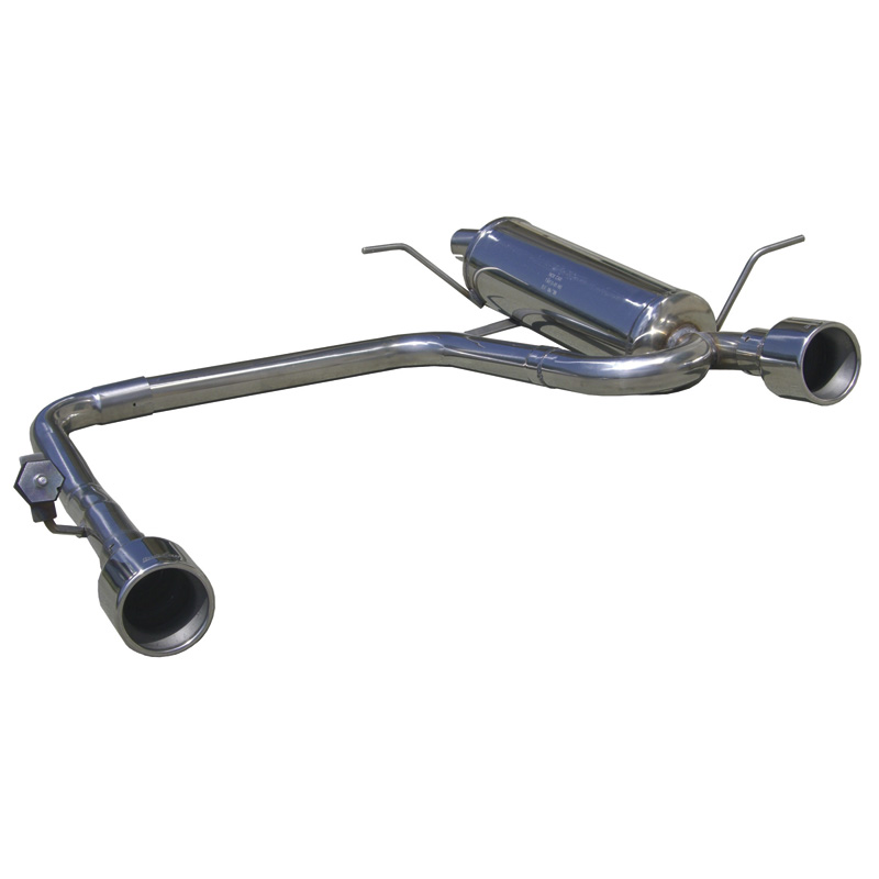 100% Inox Échappement Double sur mesure pour Ford Fiesta VII 1.6 (120cv) 9/2008- 102mm