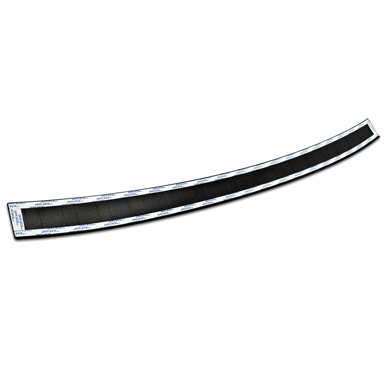 Protection de seuil arrière inox noir mat sur mesure pour Volvo XC60 II 2017-2021 & FL 2021- incl. R-Design & Plug-in-Hybrid 'Ribs'