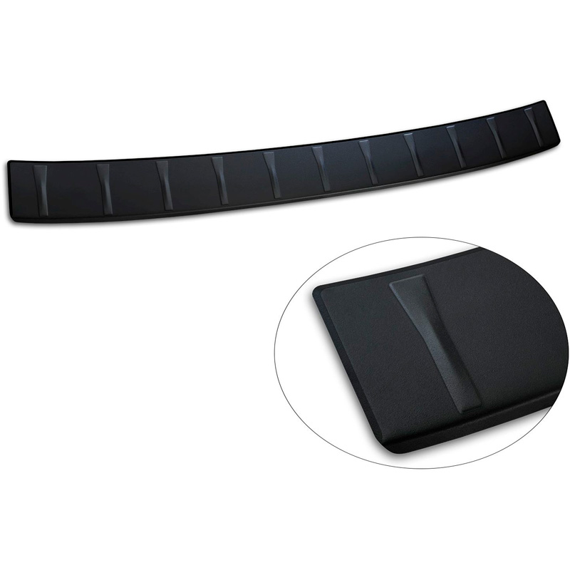 Avisa Protection de Seuil de Coffre Acier Inox sur mesure pour Skoda Superb IV Liftback 2024- - Noir Mat