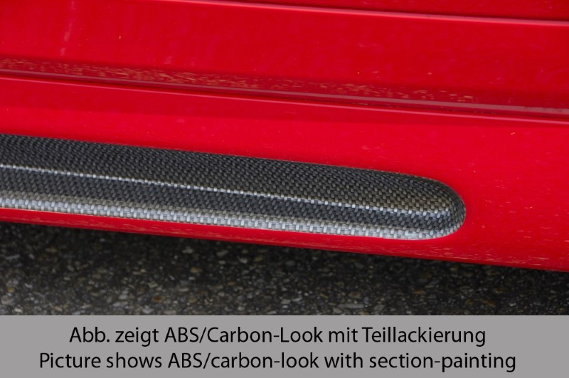 Zijskirts Opel Astra G 3-deurs Rieger met uitsnede
