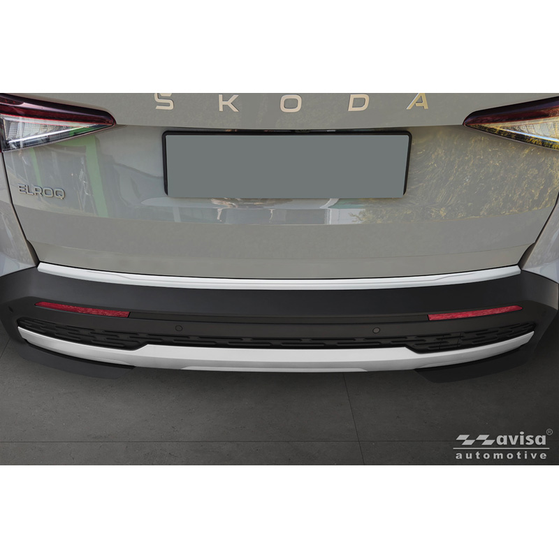 Avisa Protection de Seuil de Coffre Acier Inox sur mesure pour Skoda Elroq 2024- - Argent Mat