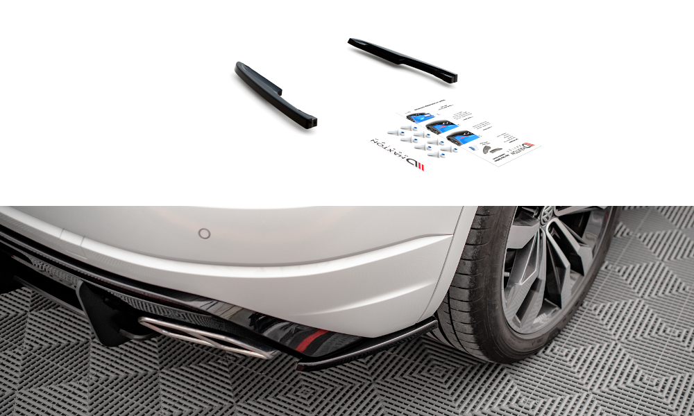 Zijdiffusers Volkswagen Touareg MK3 R-Line Maxton Glans Zwart