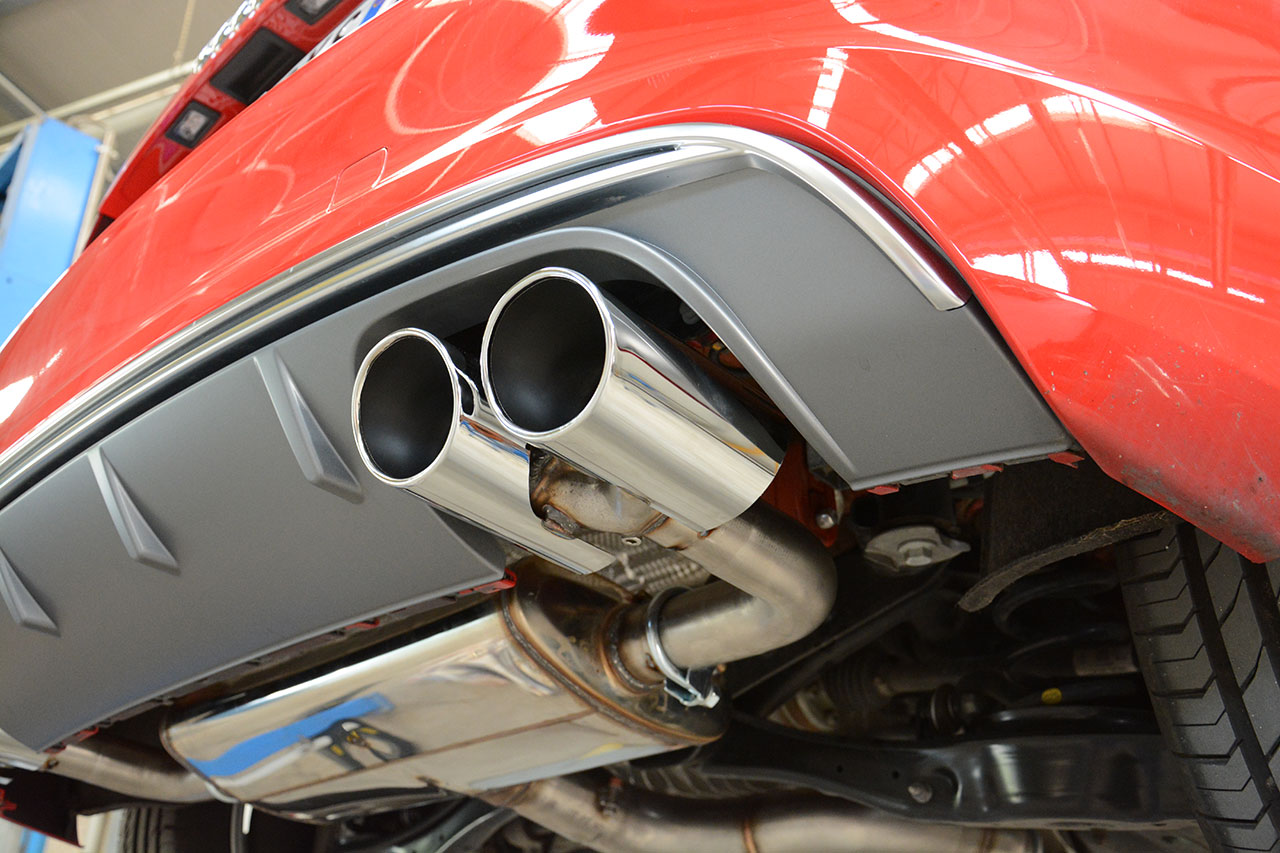 AUDI A3 8V Facelift 2.0 TFSI (190 Hp) 2016 Endpipe kit 100x75 Right + 100x75 Left