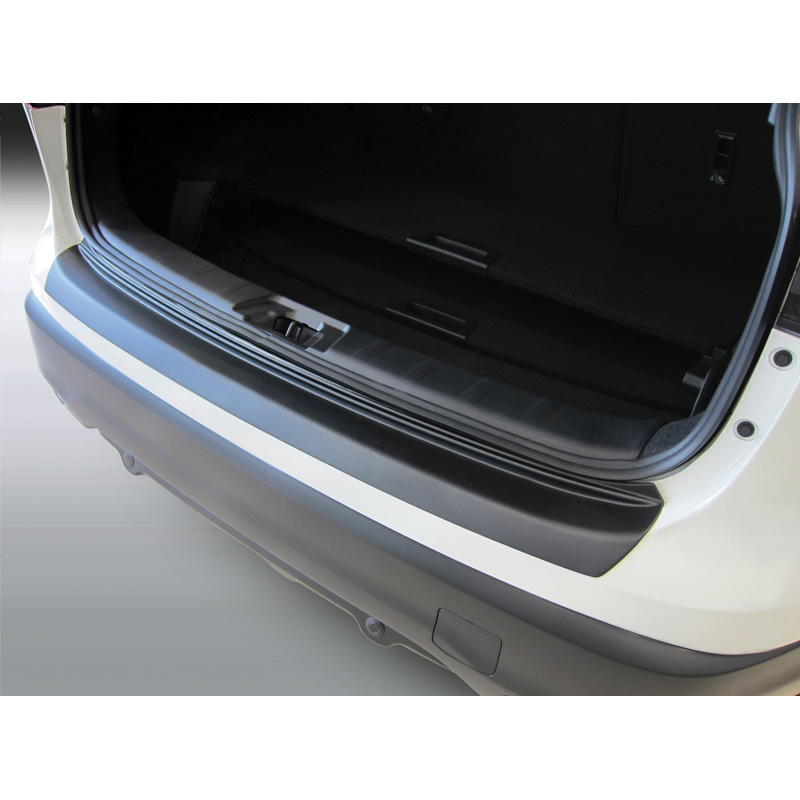 Protection de seuil arrière (ABS) sur mesure pour Nissan Qashqai 3/2014-7/2017 Noir