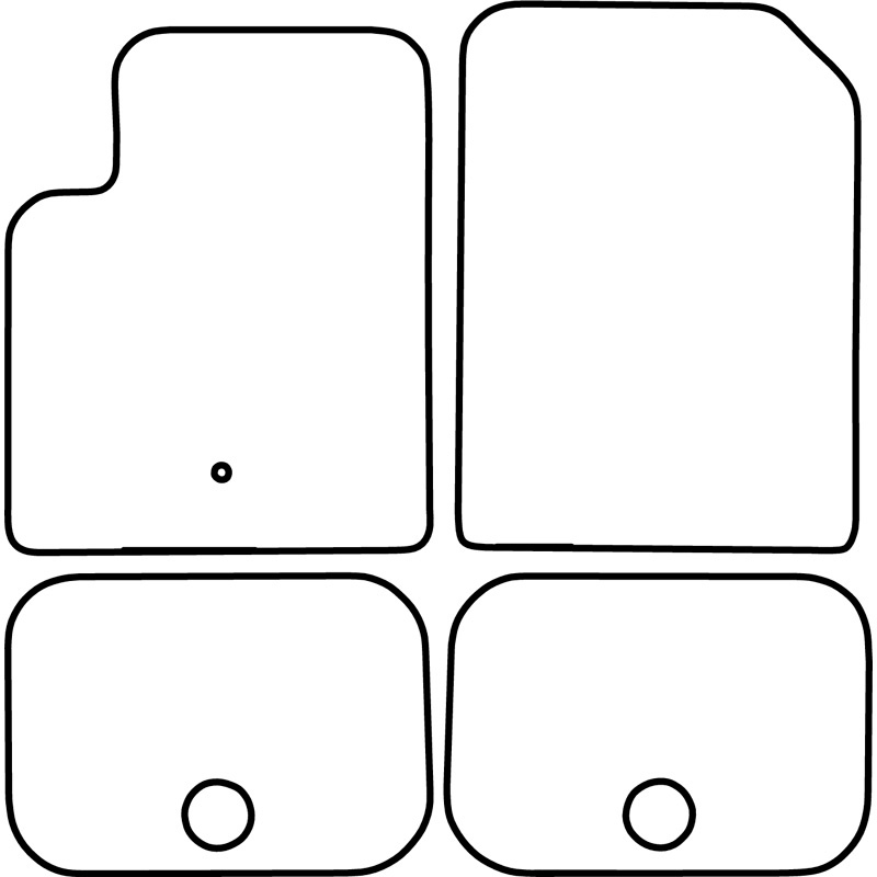 Set de tapis de sol sur mesure pour Dodge Journey 2008-