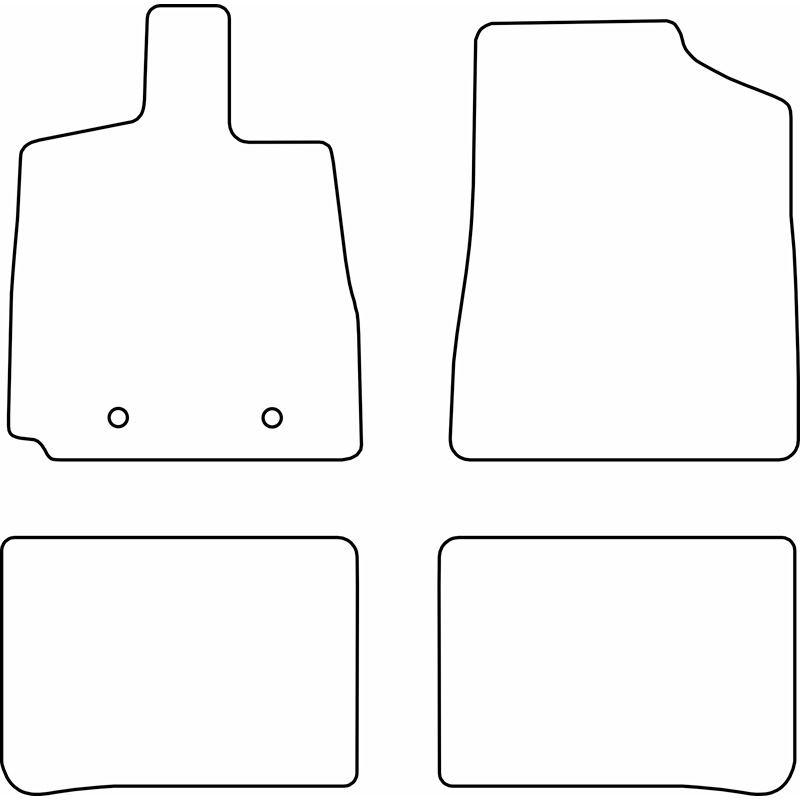 Set de tapis de sol en velours sur mesure pour BYD HAN EV 2022-
