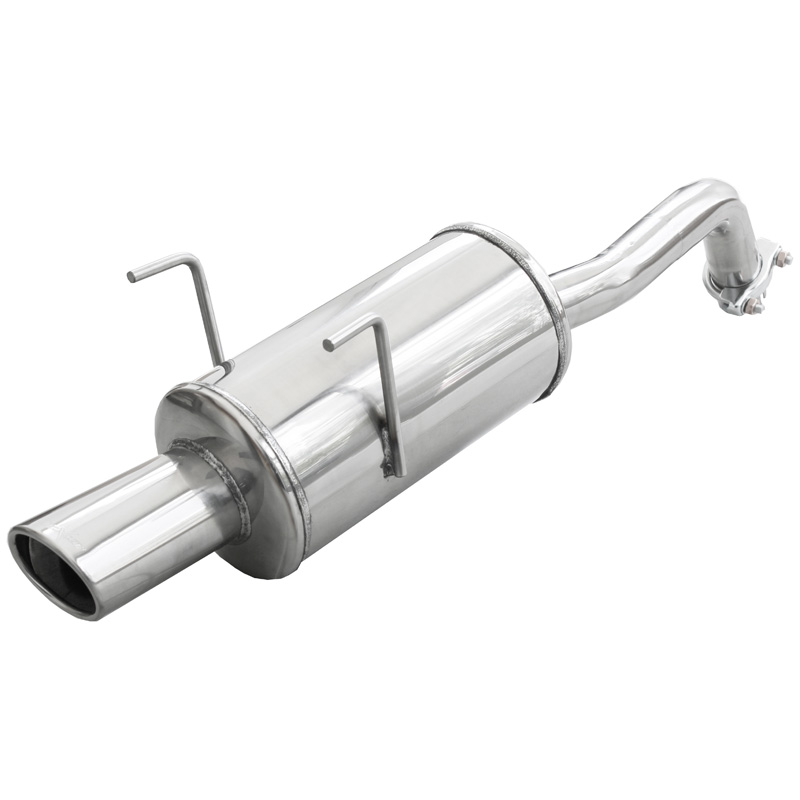 100% Inox Échappement Sport sur mesure pour Fiat 500 1.4 16v (100cv) 2007- 90x70mm