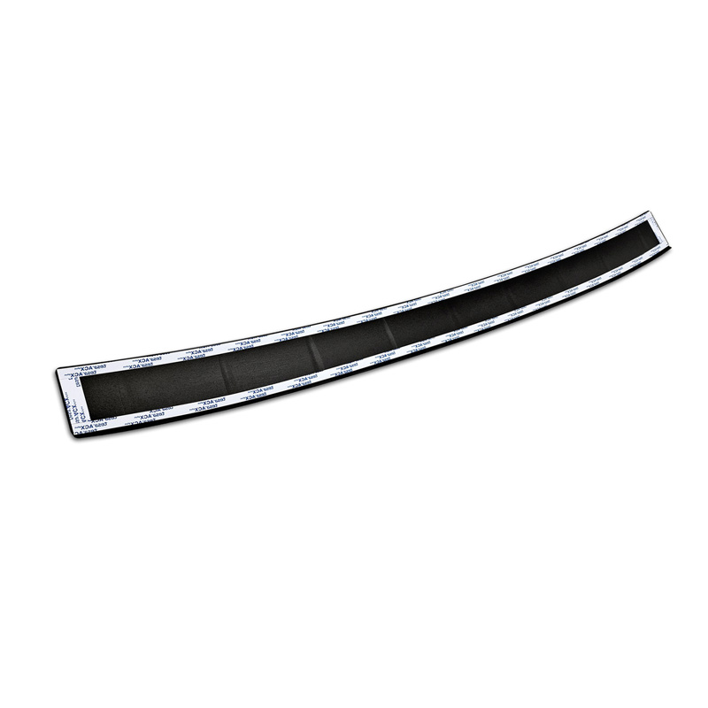 Protection de seuil arrière inox noir mat sur mesure pour Volkswagen ID.7 2023- 'Ribs'