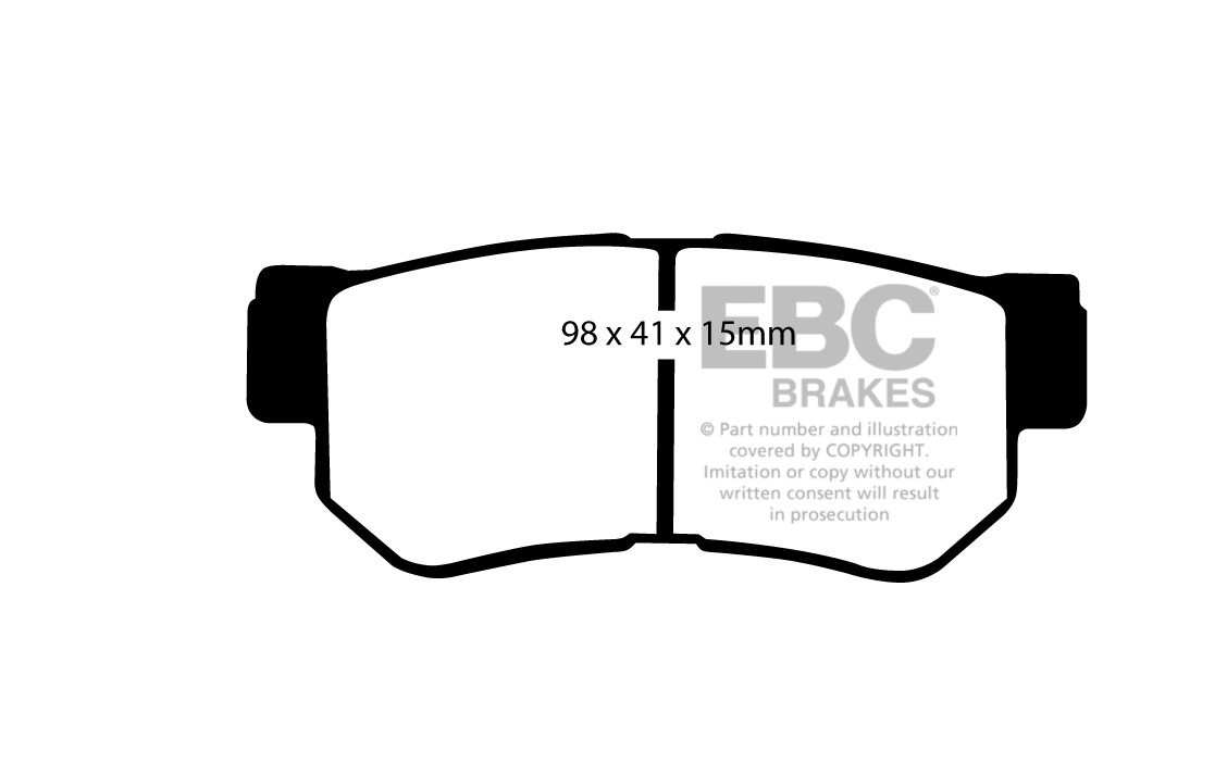 EBC Brakes HYUNDAI Sonata 3.3 2005-2008 Remblokken achterzijde