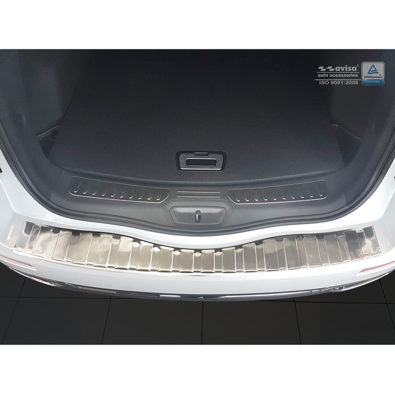 Protection de seuil arrière inox sur mesure pour Renault Koleos II 8/2016- 'Ribs'