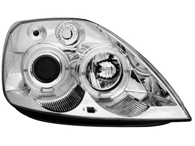 Phares Ford Fiesta MK6 02-05 Angel Eyes chrome