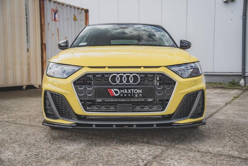 Voorspoiler Audi A1 S-LINE GB glanzend zwart V.3