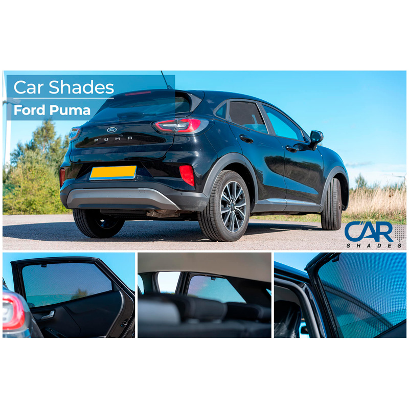 Set de Car Shades (portes arrières) sur mesure pour Ford Puma 2019- (2-pièces)