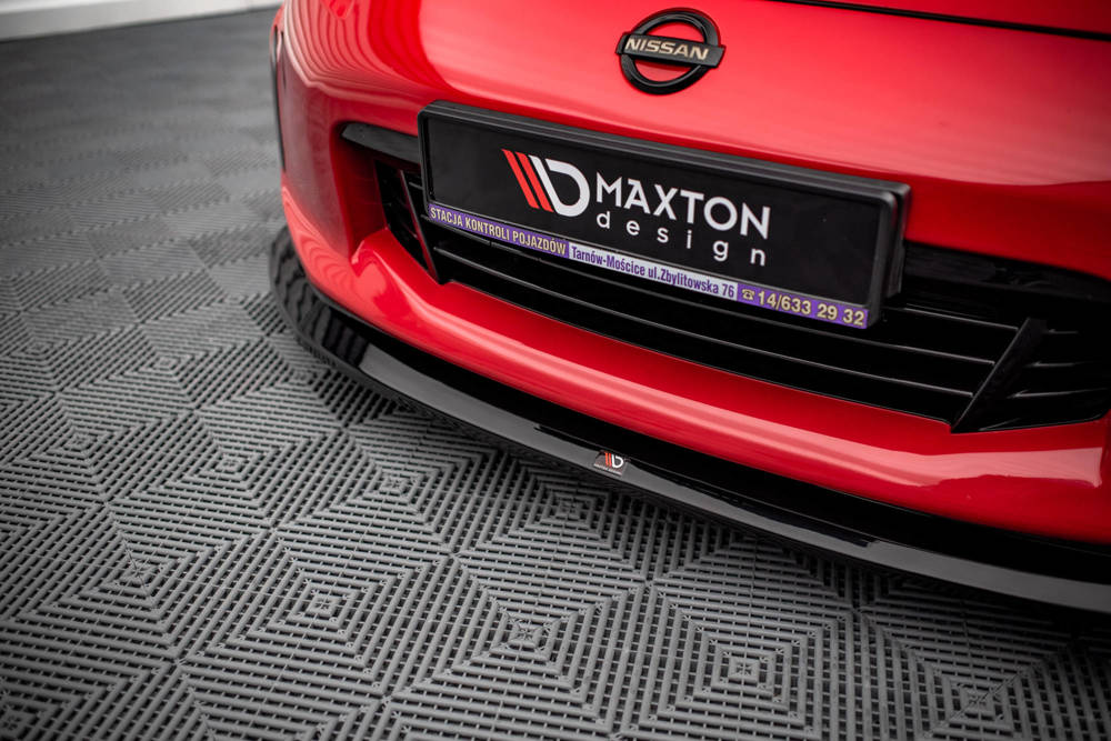 Voorspoiler V.1 Nissan 370Z Maxton Glans Zwart