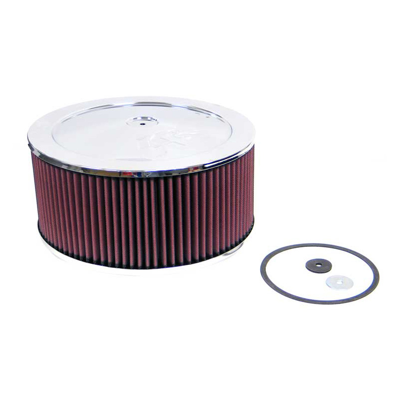 K&N Filtre à Air rond - 130mm raccord, 279mm diamètre, 152mm hauteur (60-1200)