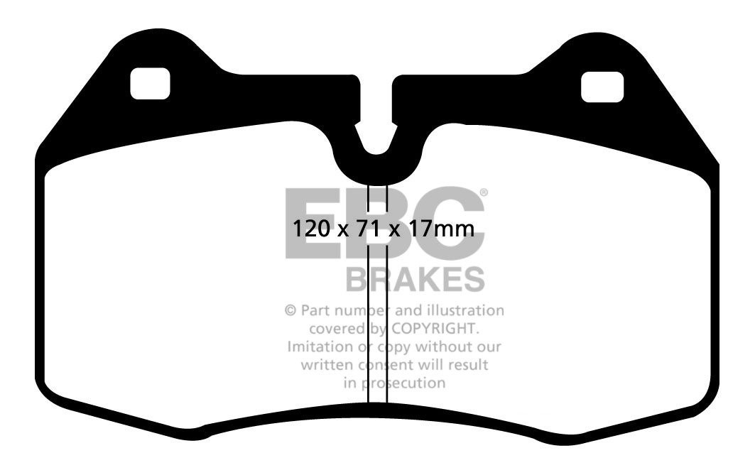 EBC Brakes PORSCHE 911 2.7 72-77 Remblokken voorzijde redstuff