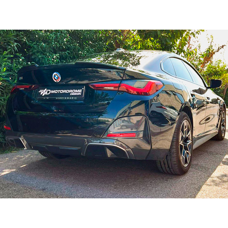 Lèvre spoiler arrière sur mesure pour BMW i4 G26 Sedan 2021- (PU)