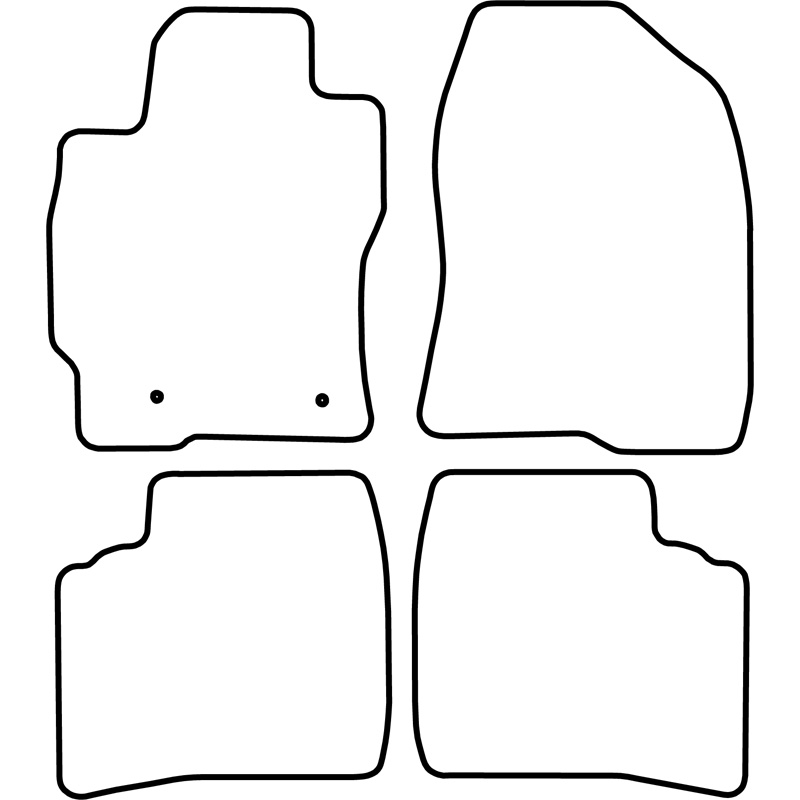 Set de tapis de sol sur mesure pour Toyota Prius 2004-2009