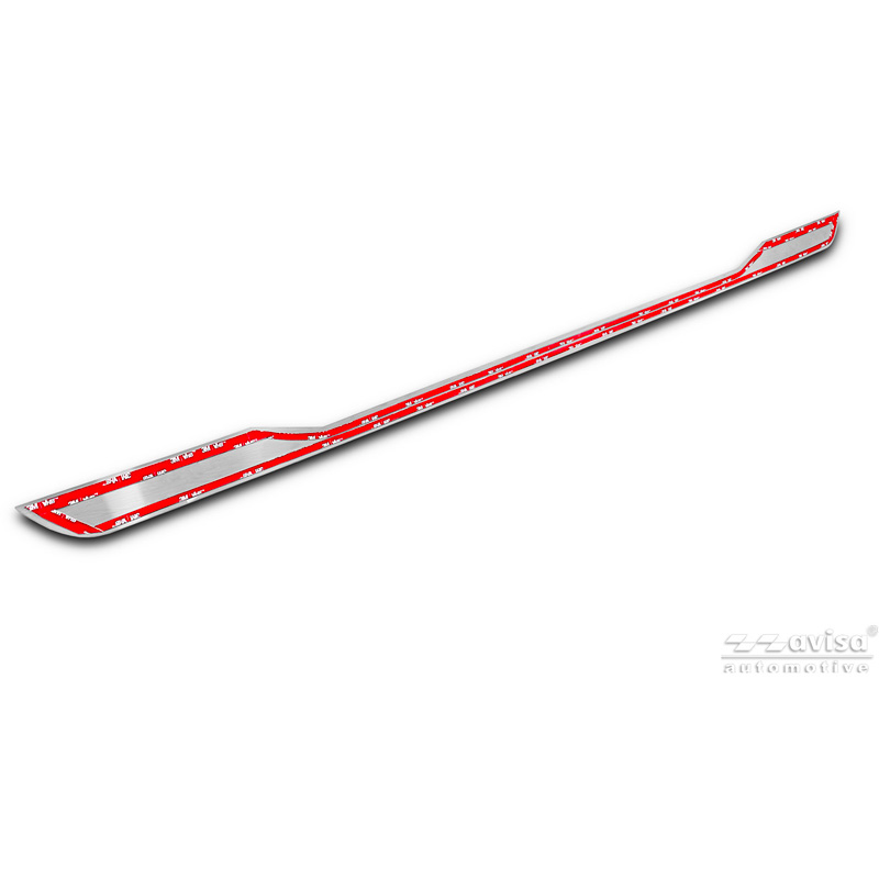 Avisa Revêtement d'habillage du hayon du coffre inox brossé sur mesure pour Toyota Corolla Touring Sports (E21) 2019-