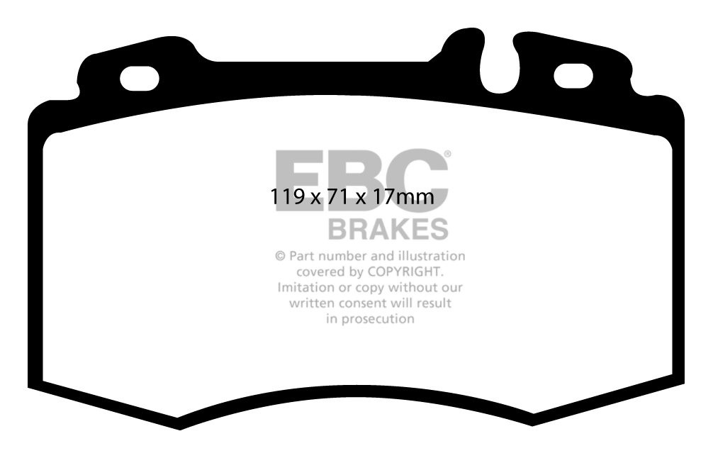 EBC Brakes MERCEDES C-Class (W203) C55 AMG 2004-2007 Remblokken