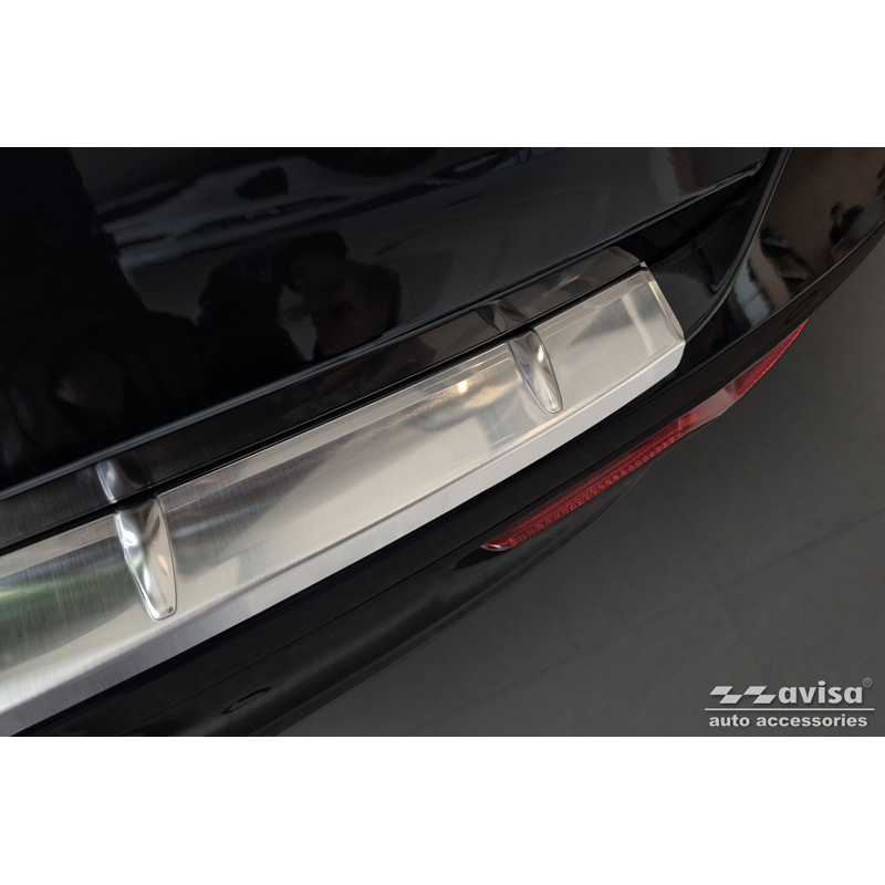 Protection de seuil arrière inox sur mesure pour Kia Niro II Hybrid & Niro II EV (SG2) 2022- 'Ribs'