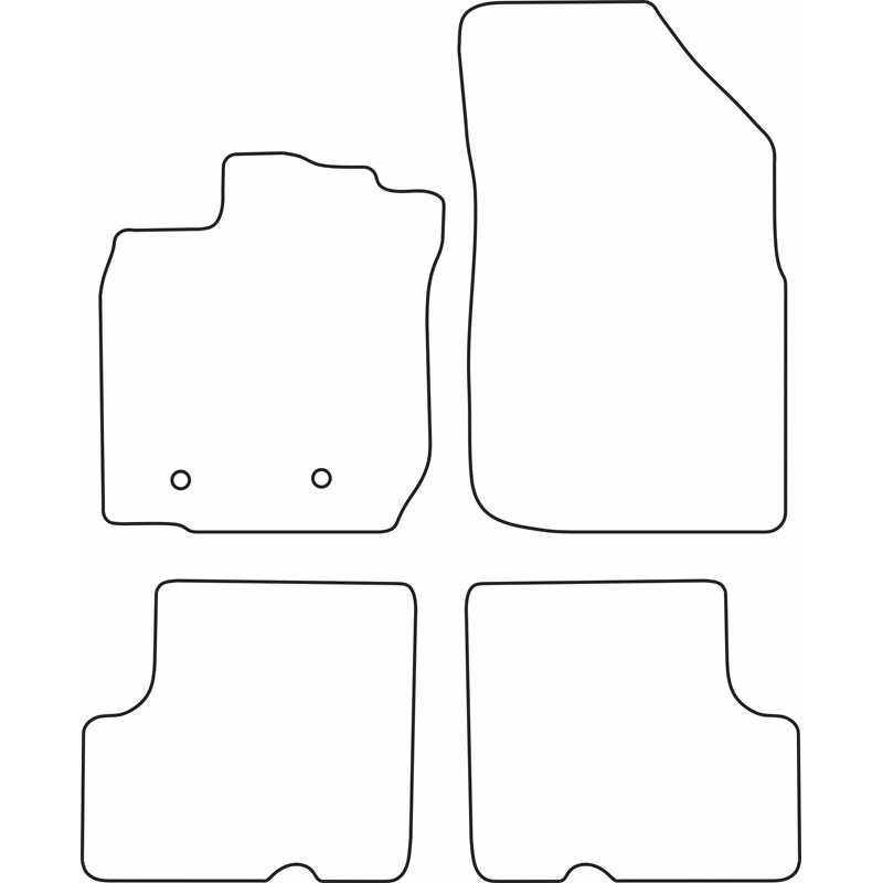 Set de tapis de sol sur mesure pour Dacia Duster 2014-2018