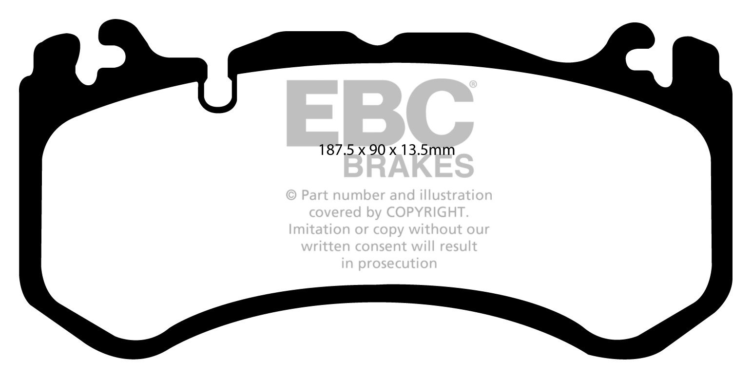 EBC Brakes MERCEDES SL-Class (R230) SL65 AMG 2007-.. Remblokken