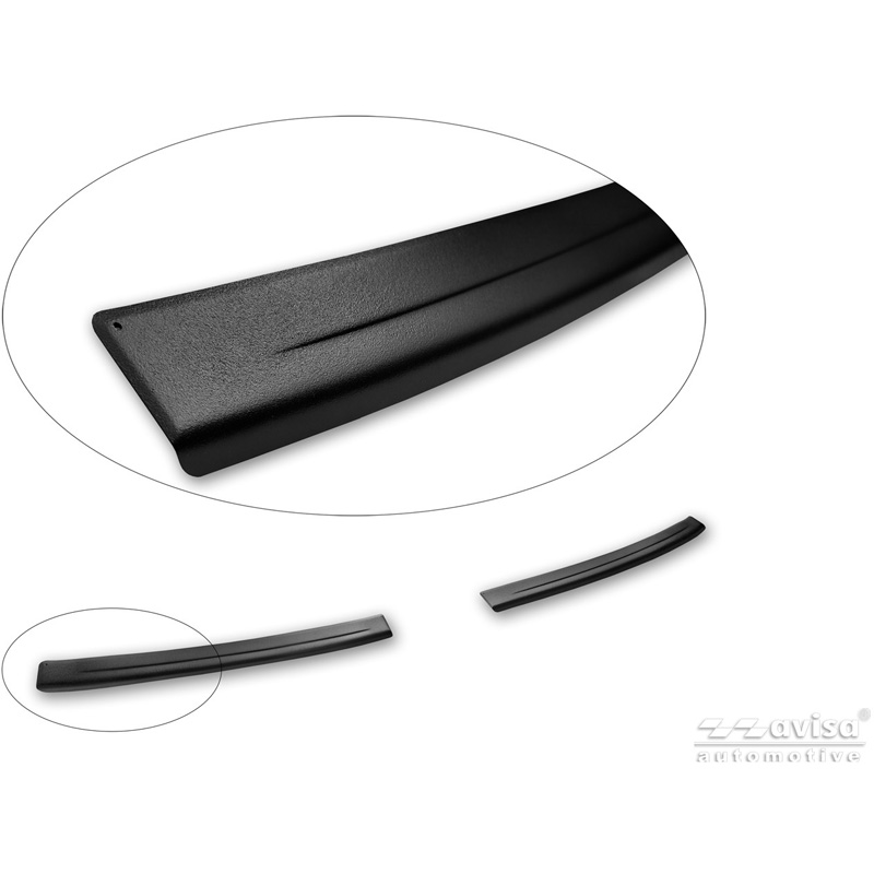 Avisa Protection de Seuil de Coffre Acier Inox sur mesure pour Leapmotor B10 2025- - Noir Mat - 2 pièces