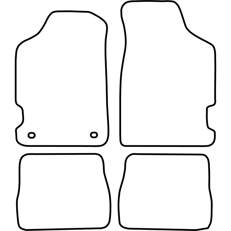 Set de tapis de sol en velours sur mesure pour Peugeot 106 1996-2003
