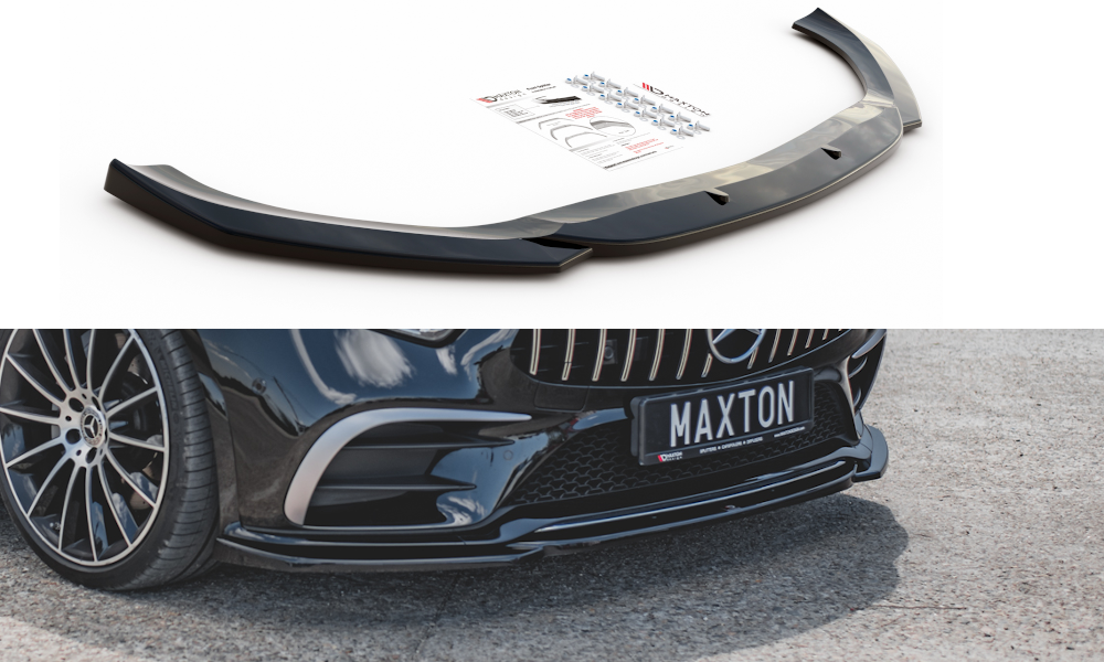 Voorspoiler V.1 Mercedes AMG CLS AMG Pakket & CLS53 C257 Maxton Glans Zwart