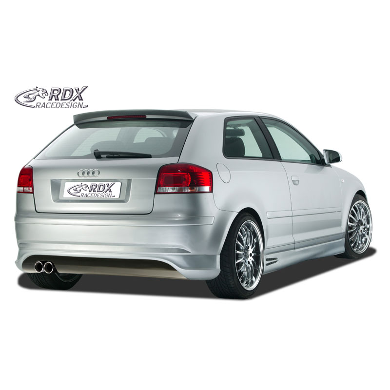 Jupes latérales sur mesure pour Audi A3 8P 3 portes 2003-2008 'GT4' (ABS)